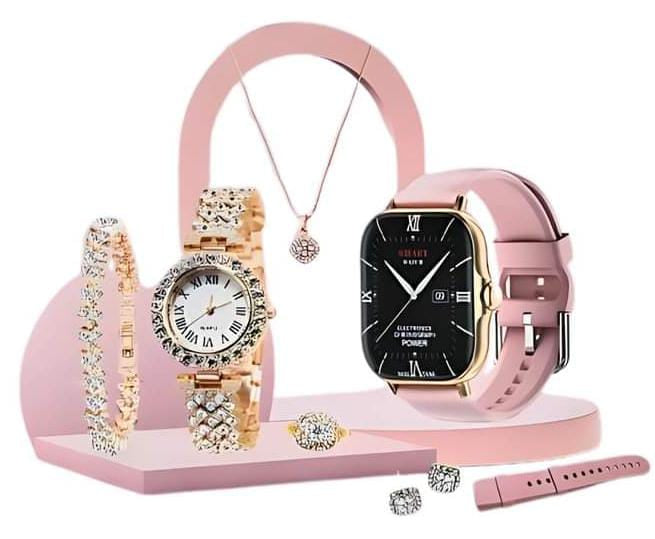 A58 plus smart watch women's jewelry diamond set 8-in-1 Bluetooth sports watch