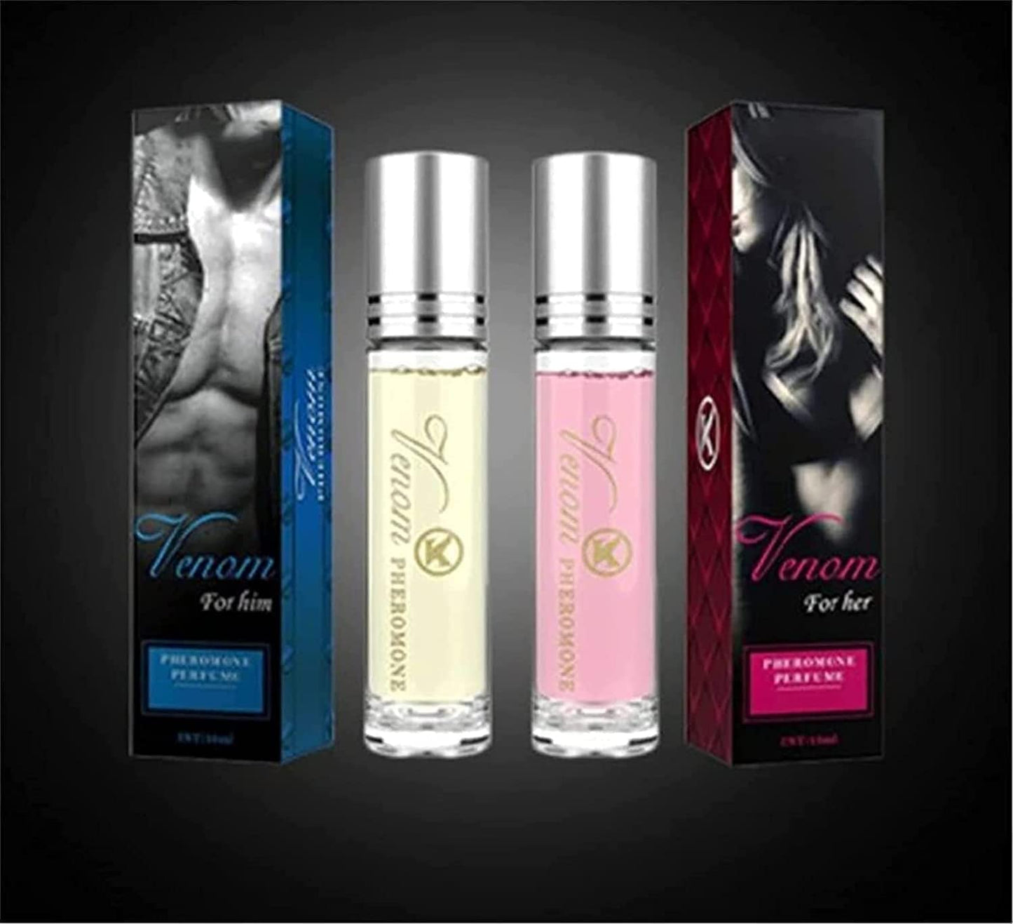 Phero Perfume, Pherume Oil Perfume, Aphrodite Phero Perfume, Pheromone Oil for Women To Attract Men - Roll On Pure Instinct, Venom Perfume for Woman, Pharamon Perfume (For Women (Attract Him))