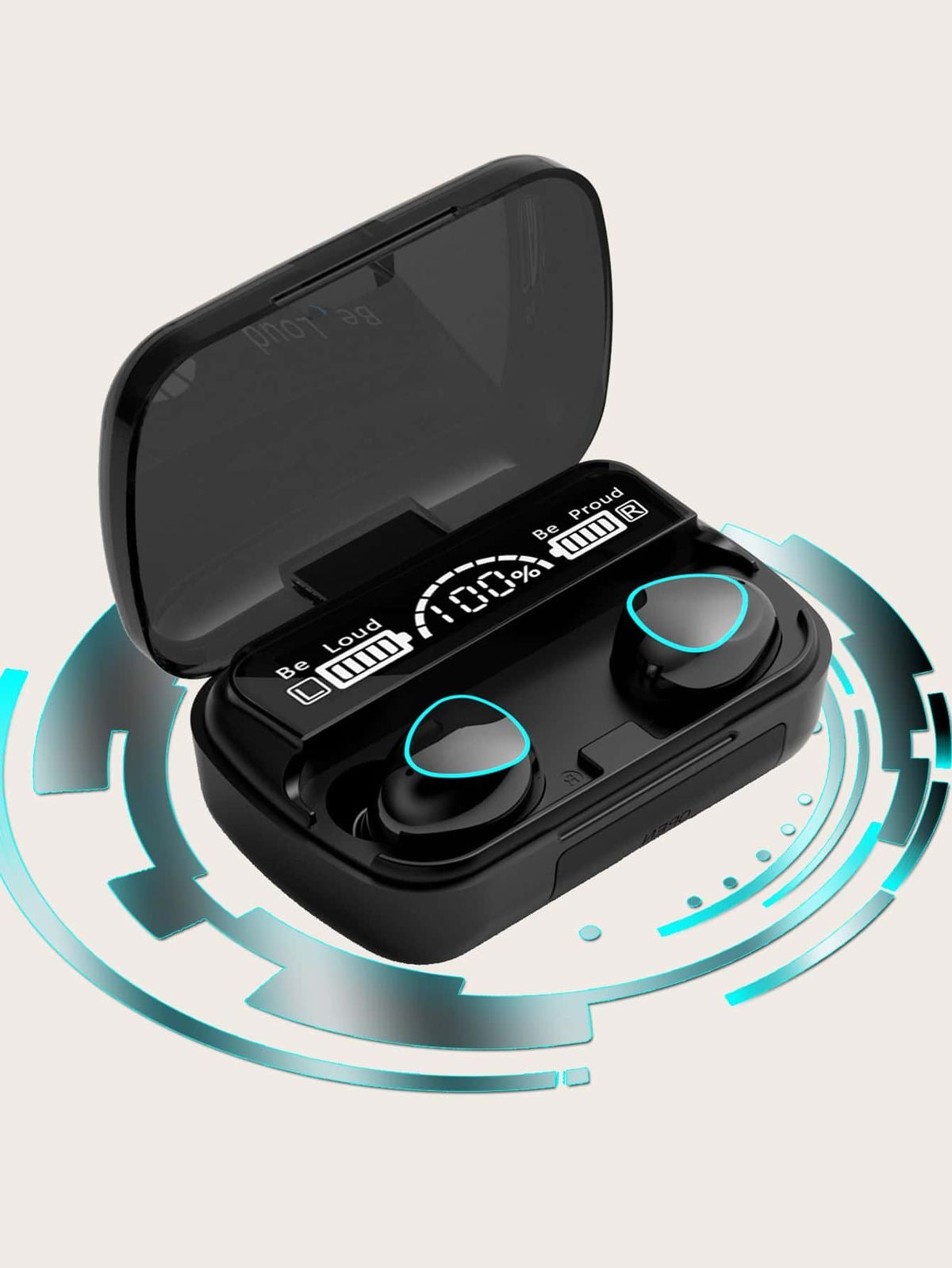 M10 TWS Immersive Wireless Earbuds with Wireless Charging Case TWS Low Noise Headphones with Hi-Fi Stereo Audio