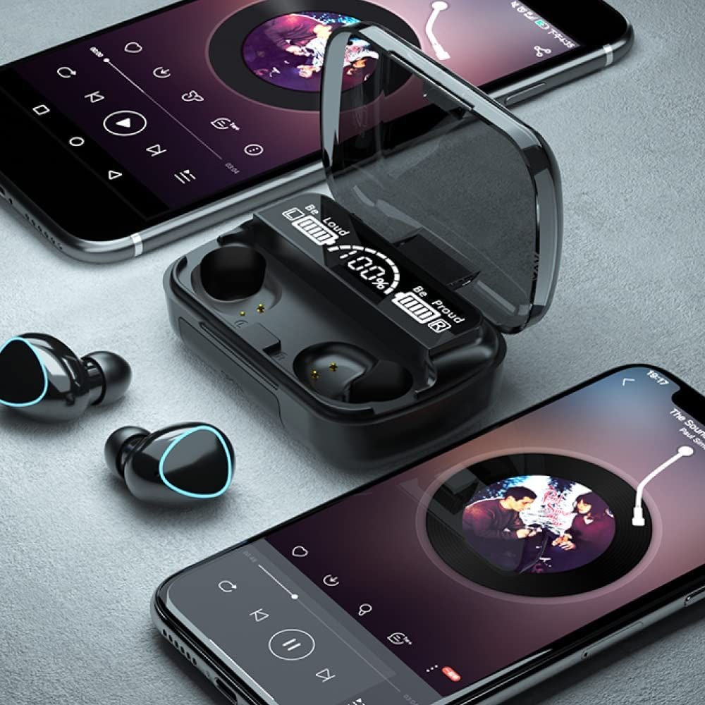 M10 TWS Immersive Wireless Earbuds with Wireless Charging Case TWS Low Noise Headphones with Hi-Fi Stereo Audio